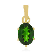 9K Russian Diopside Gold Pendant