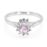 Rose de France Amethyst Silver Ring