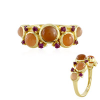 Chocolate Moonstone Silver Ring (KM by Juwelo)