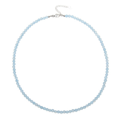 Aquamarine Silver Necklace