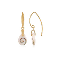 Shiva Eye Silver Earrings (Bali Barong)