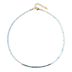 Aquamarine Silver Necklace