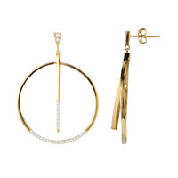 Zircon Silver Earrings