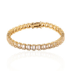 White Topaz Silver Bracelet