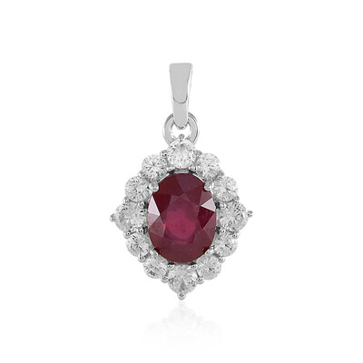 Bemainty Ruby Silver Pendant