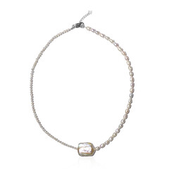 Keshi pearl Silver Necklace (TPC)