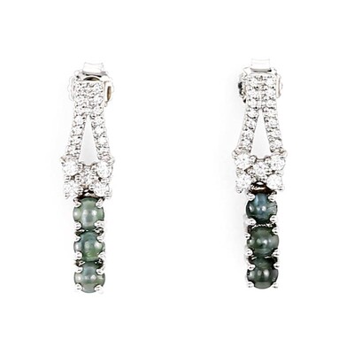 Cat´s Eye Alexandrite Silver Earrings