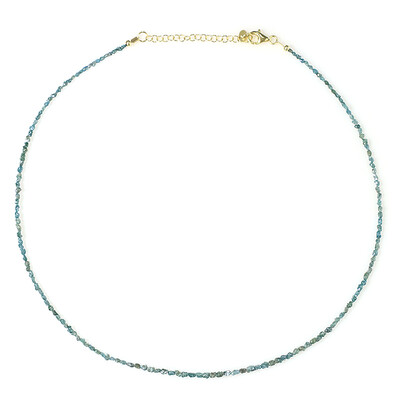 Blue Diamond Silver Necklace