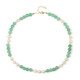 Green Aventurine Silver Necklace (Riya)