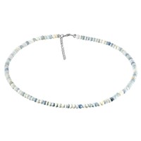 Blue Opal Silver Necklace