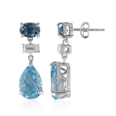 Sky Blue Topaz Silver Earrings