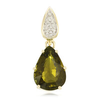 9K Cuprian Tourmaline Gold Pendant