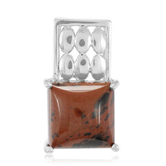 Mahogany Obsidian Silver Pendant