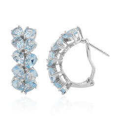 Sky Blue Topaz Silver Earrings