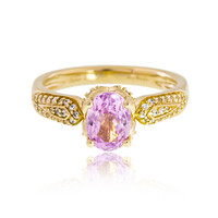 9K AAA Brazilian Kunzite Gold Ring (de Melo)