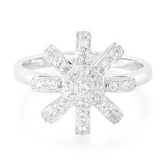 White Topaz Silver Ring