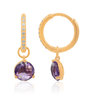 Amethyst Silver Earrings