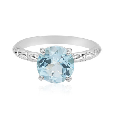 Sky Blue Topaz Silver Ring