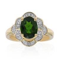 14K Russian Diopside Gold Ring