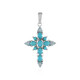 Sleeping Beauty Turquoise Silver Pendant