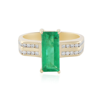 14K Russian Emerald Gold Ring (AMAYANI)