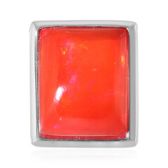 Red Ethiopian Opal Silver Pendant