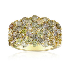 14K SI2 Fancy Diamond Gold Ring (CIRARI)