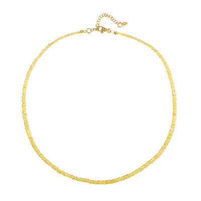 Yellow Sapphire Silver Necklace