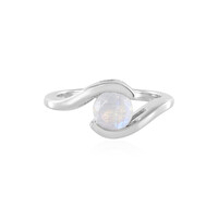 Rainbow Moonstone Silver Ring