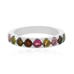 Fancy Tourmaline Silver Ring