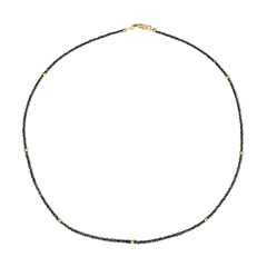 9K Black Diamond Gold Necklace