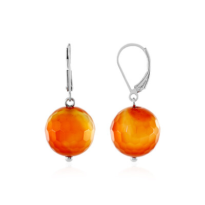Carnelian Silver Earrings
