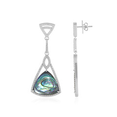 Abalone Shell Silver Earrings (Dallas Prince Designs)