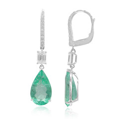 18K Colombian Emerald Gold Earrings (CIRARI)