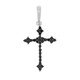 Black Spinel Silver Pendant