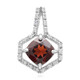 Mozambique Garnet Silver Pendant
