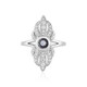 Unheated Tanzanite Silver Ring