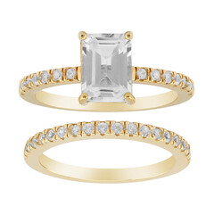 White Topaz Silver Ring