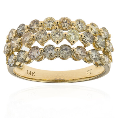 14K SI2 Fancy Diamond Gold Ring (CIRARI)