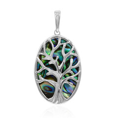 Abalone Shell Silver Pendant