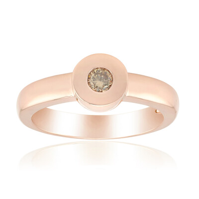 SI1 Argyle Rose De France Diamond Silver Ring (Annette)