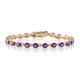 Zambian Amethyst Silver Bracelet