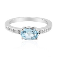 Sky Blue Topaz Silver Ring