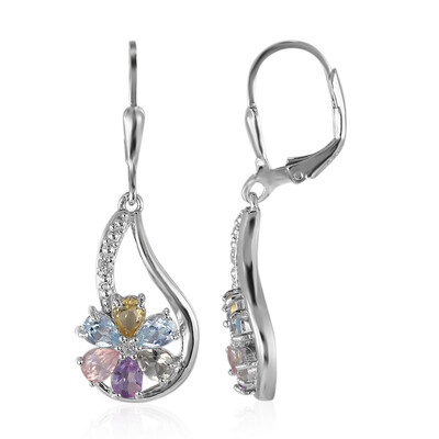 Bolivian Amethyst Silver Earrings