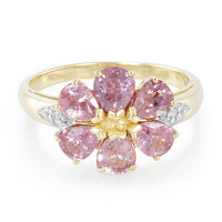 18K Unheated Padparadscha Sapphire Gold Ring (AMAYANI)