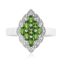 Russian Diopside Silver Ring