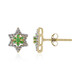 9K Tanzanian Tsavorite Gold Earrings (Adela Gold)