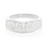 White Sapphire Silver Ring