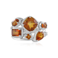 Madeira Citrine Silver Ring
