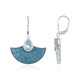 Sky Blue Topaz Silver Earrings (Adela Silber)